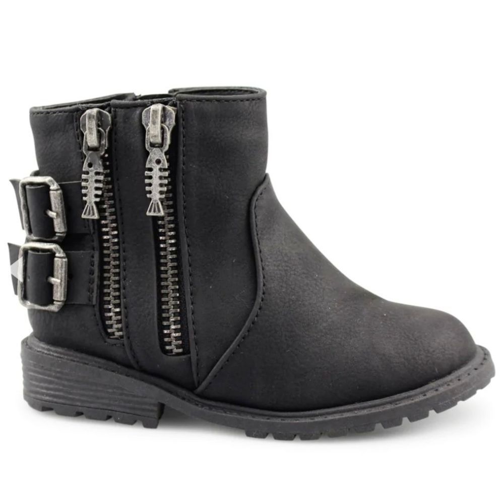 New Blowfish Rivers-T Ankle Girl Boot (Toddler/Little Kid) Size 1 Black.